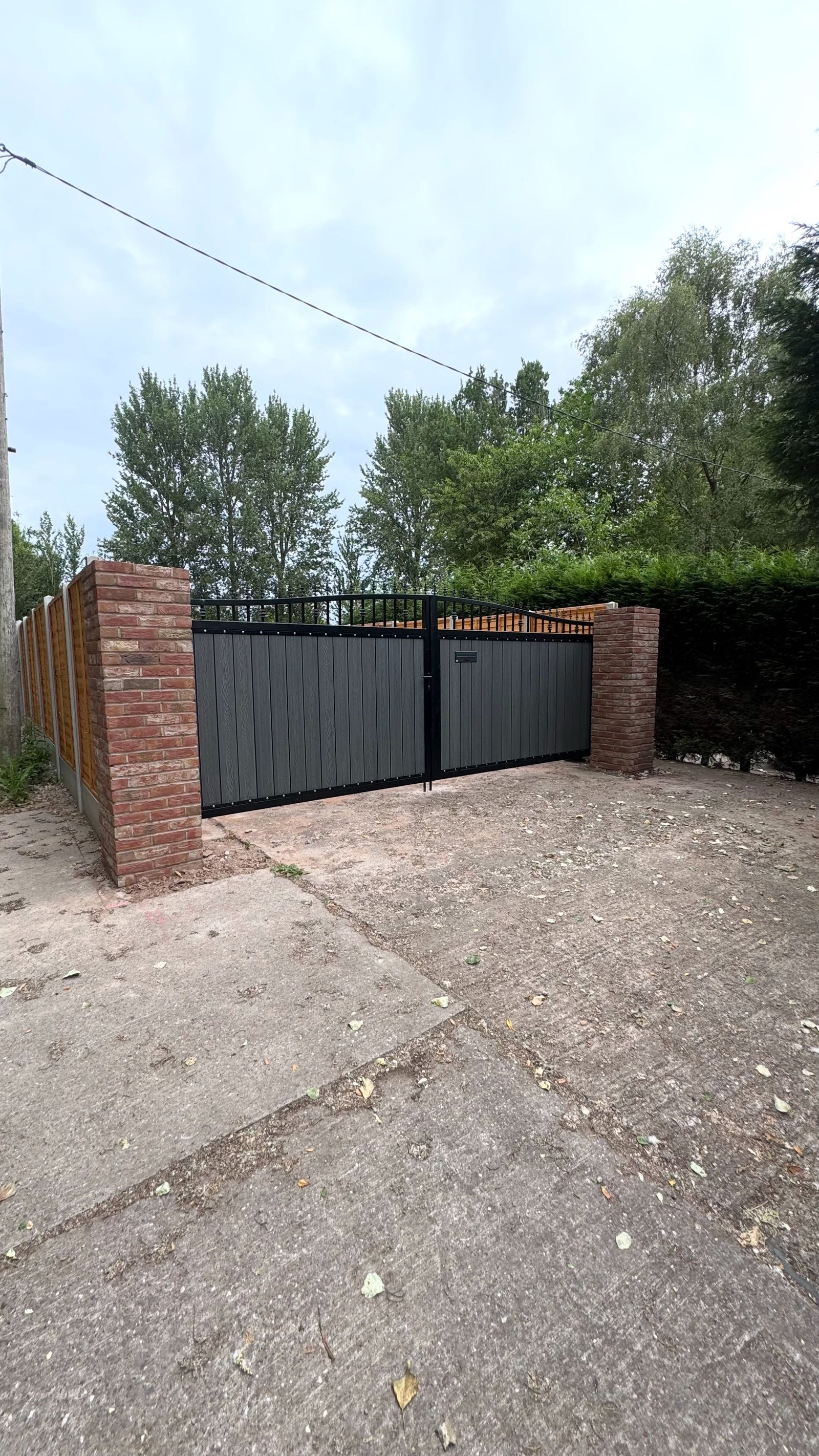 Gates With Brick Pillars image 2