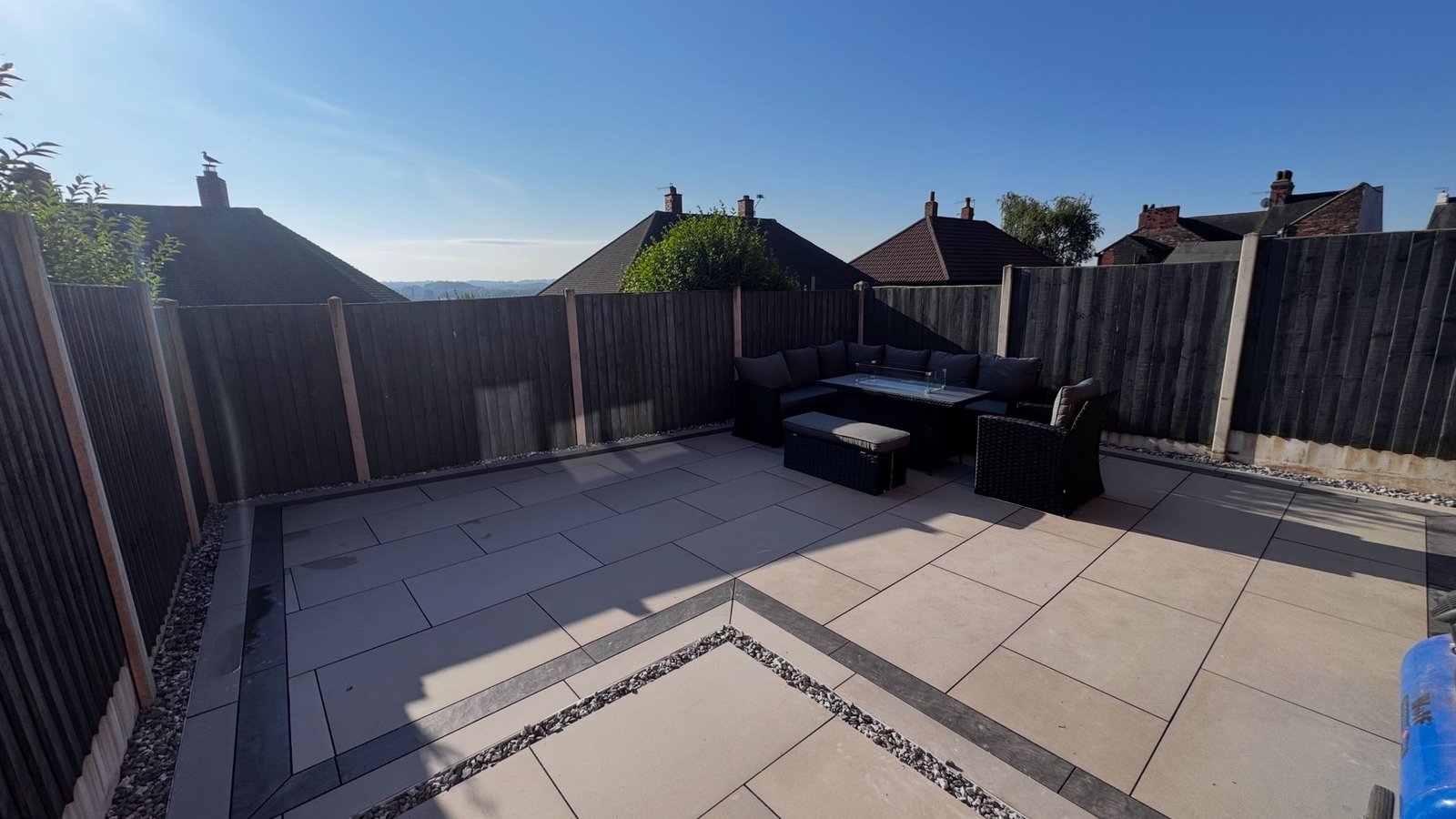 Transforming an Overgrown Garden into a Modern Porcelain Patio & Walkway