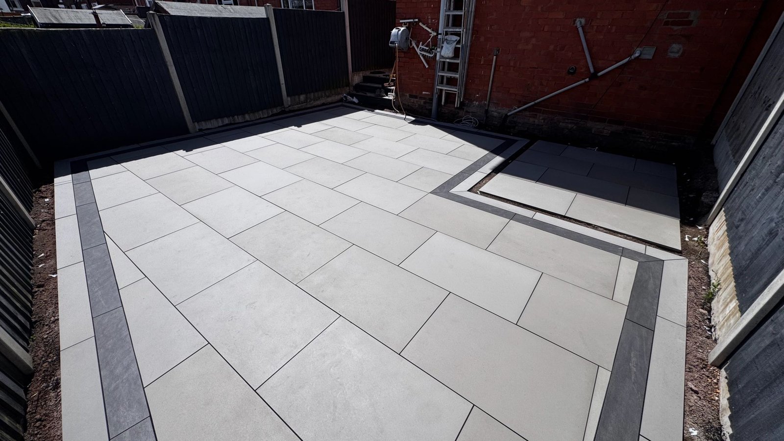 Transforming an Overgrown Garden into a Modern Porcelain Patio & Walkway image 8