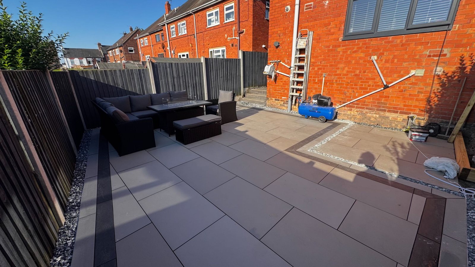 Transforming an Overgrown Garden into a Modern Porcelain Patio & Walkway image 7