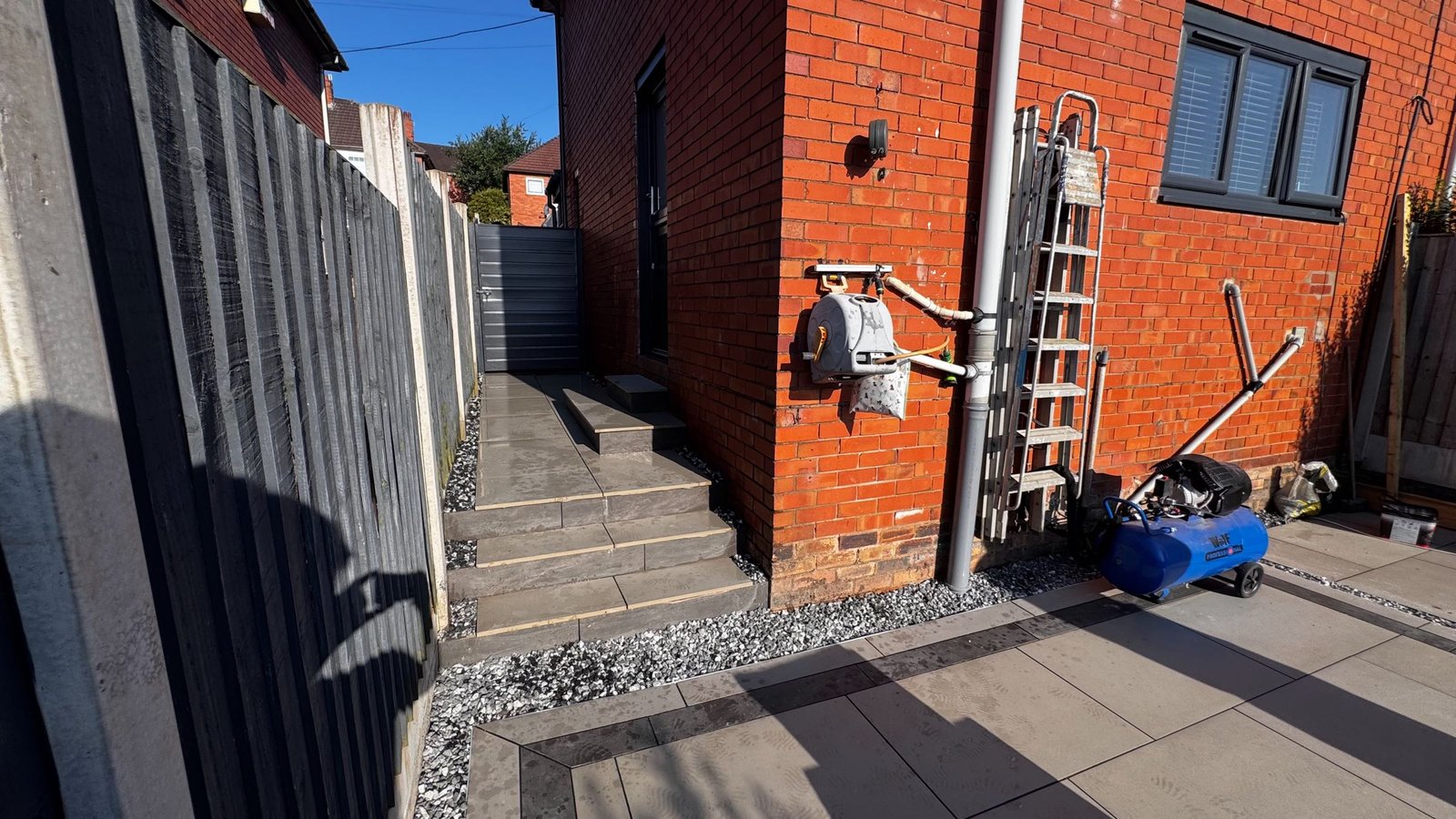 Transforming an Overgrown Garden into a Modern Porcelain Patio & Walkway image 13