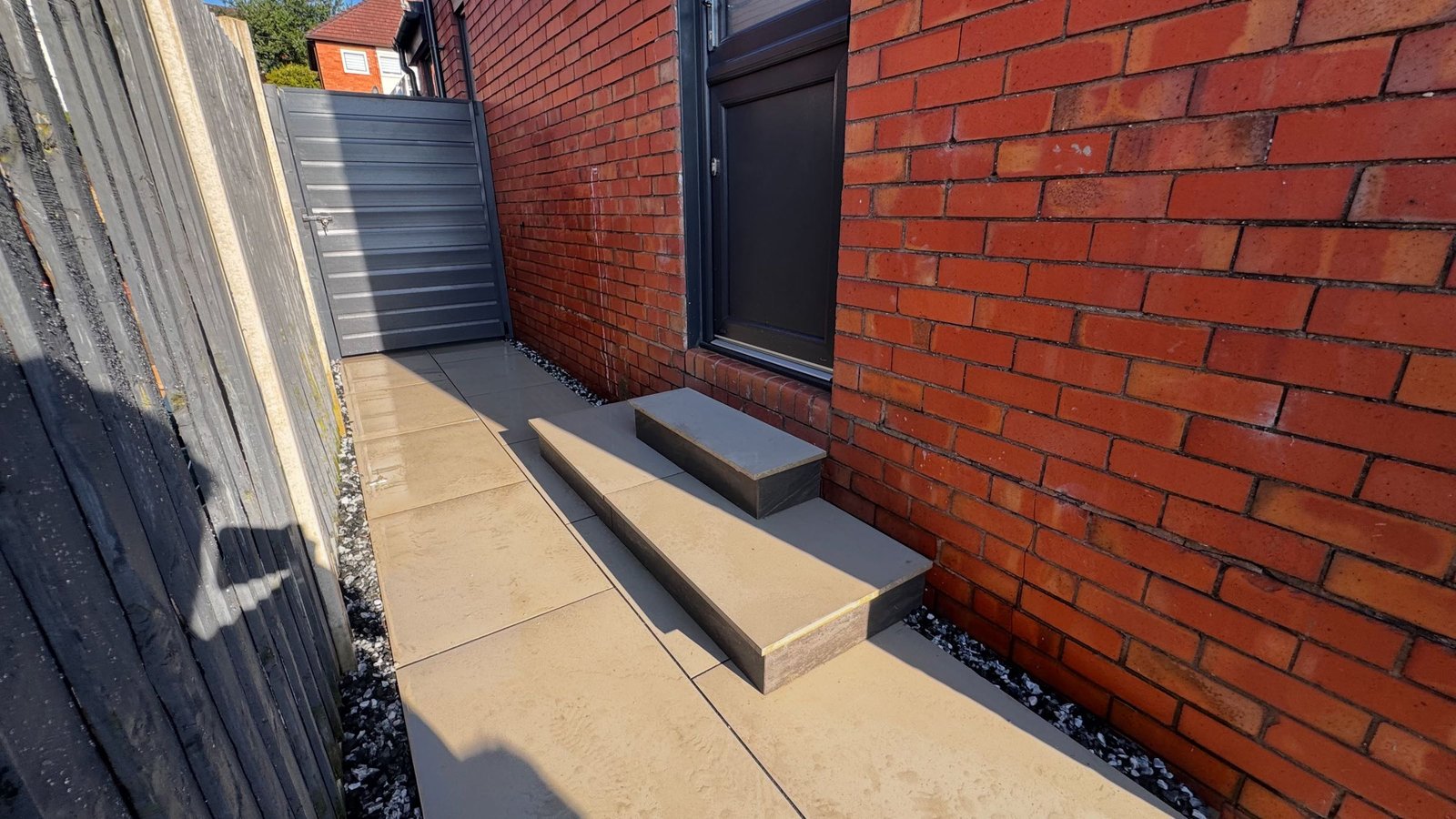 Transforming an Overgrown Garden into a Modern Porcelain Patio & Walkway image 15